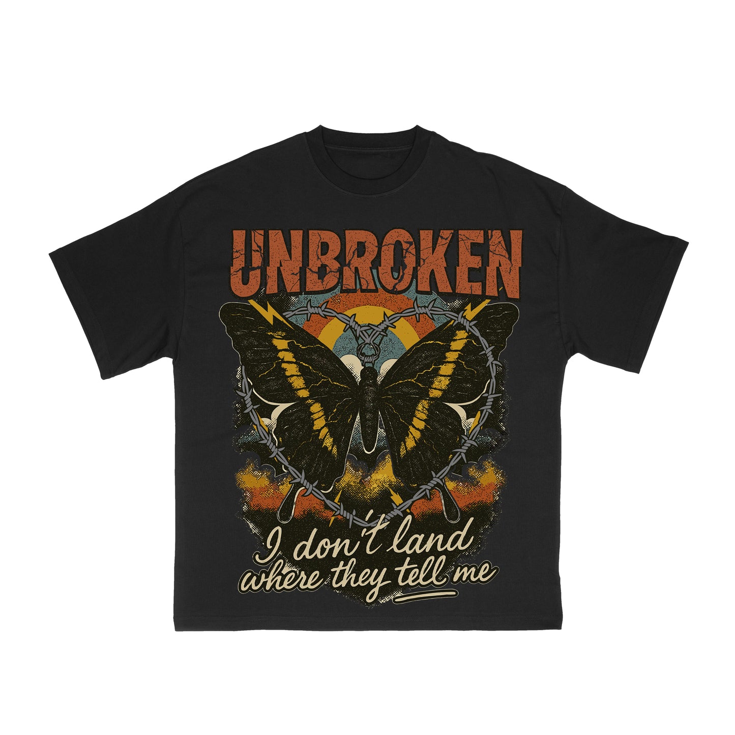 "PREORDER" - UB "BUTTERFLY" -BLACK TEE