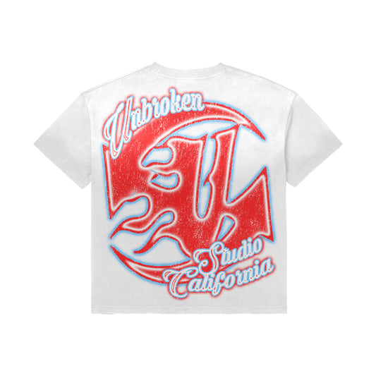 "PREORDER" - UB - PARADISE - WHITE TEE