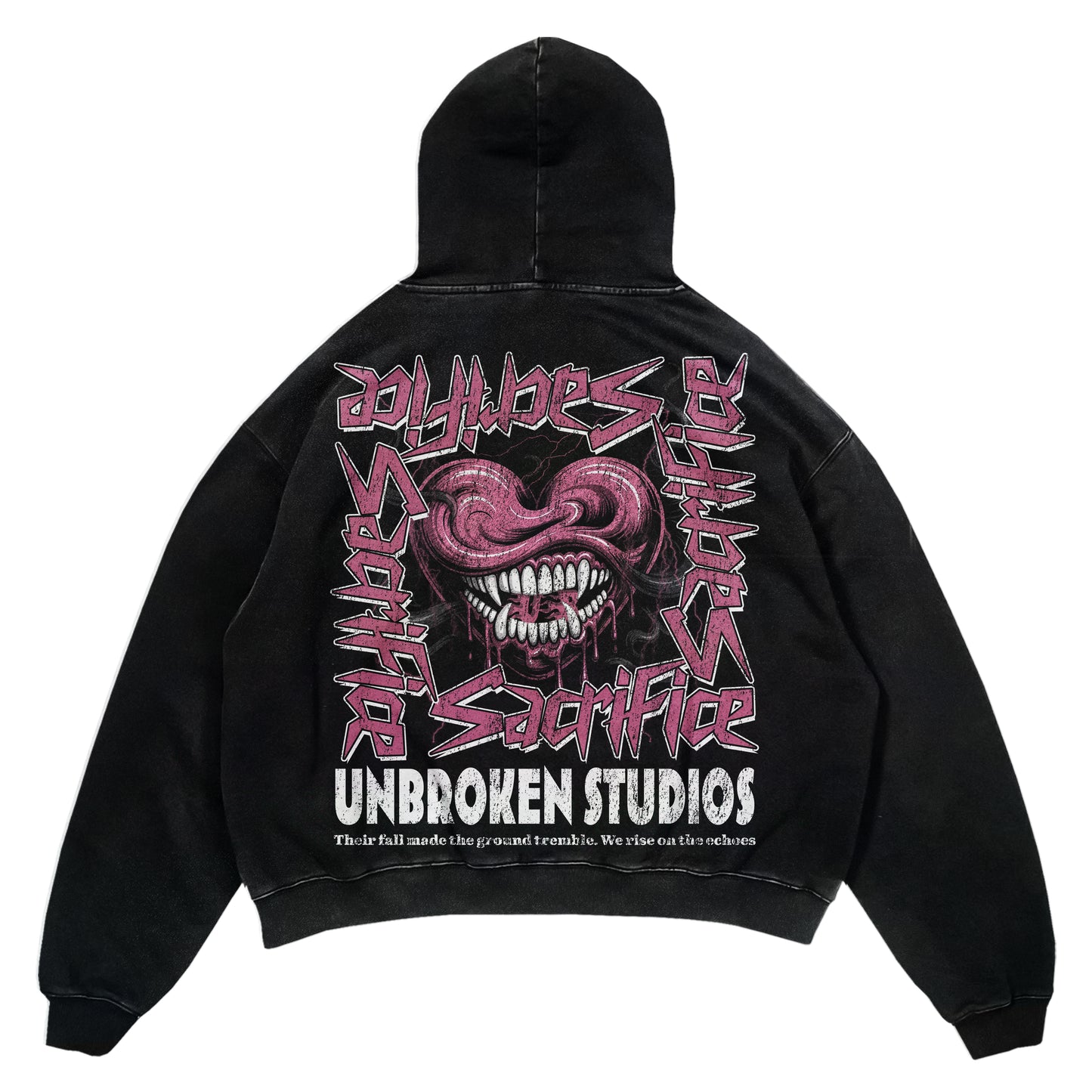 "PREORDER" - UB - SACRIFICE - BLACK HOODIE