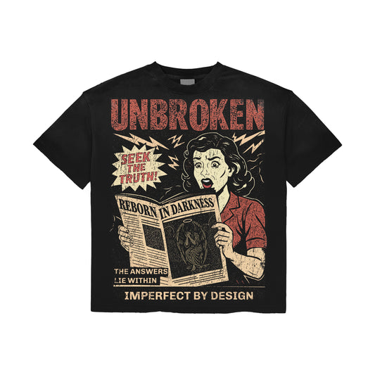 "PREORDER" - UB "IMPERFECT BY DESIGN" - BLACK TEE