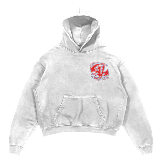 "PREORDER" - UB - PARADISE - WHITE HOODIE